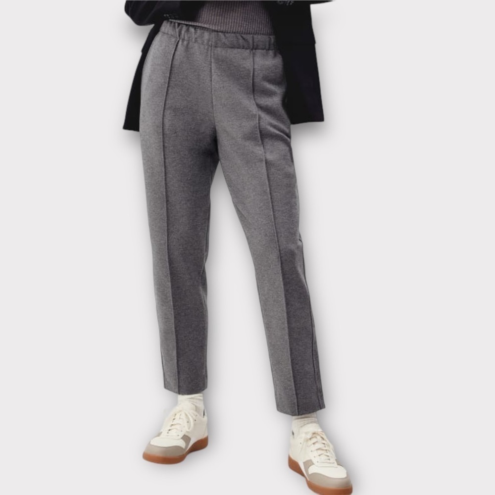 Everlane The Dream Pant Heathered Charcoal Gray Pull On NWT